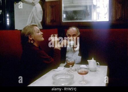 Michel Piccoli e Marianne Sägebrecht sul set del film 'Martha et moi" diretto da Jiri Weiss. Praga, 1989 Foto Stock