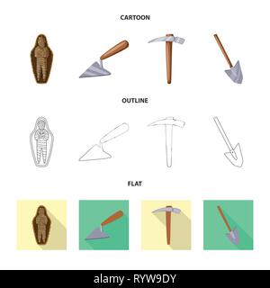 Mummia,attrezzo,piccone,pala,antica,cazzuola,pick,l'Egitto,scavare,aldilà,RIPARAZIONE,costruzione,sarcofago,ricerca,attrezzature,faraone,layer,trovare,antichità,muratura,metalli,artefatto,mattone,tesoro,bendaggio,Cemento,ax,cultura, scalpello,terra,storia,elementi,museo,attributi,archeologia storica,,ricerca,scavo,scoperta,lavorando,impostare,vettore,icona,immagine,isolato,raccolta,design,l'elemento,graphic,segno vettori vettore , Illustrazione Vettoriale