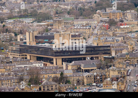 L'ex Halifax Bank Headquarters sulla strada della Trinità, Halifax, Calderdale, West Yorkshire, Regno Unito Foto Stock