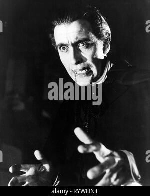 CHRISTOPHER LEE, Dracula, 1958 Foto Stock