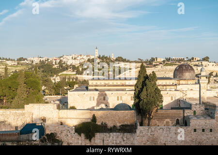 Israele, Gerusalemme - 31 Gennaio 2019: Moschea di Al-Aqsa Foto Stock