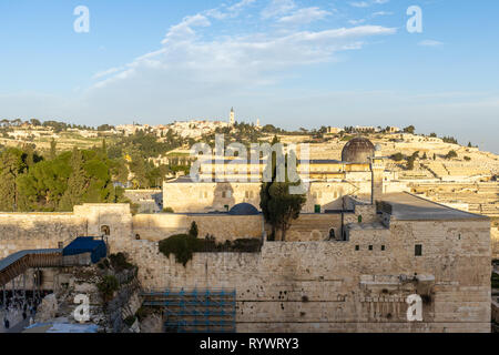 Israele, Gerusalemme - 31 Gennaio 2019: Moschea di Al-Aqsa Foto Stock