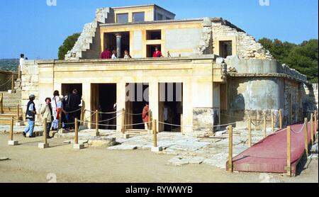 Knossos, Creta 1998 Foto Stock