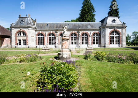 Fontaine-Chaalis (Francia settentrionale): Abbazia di Chaalis. L'Orangerie Foto Stock