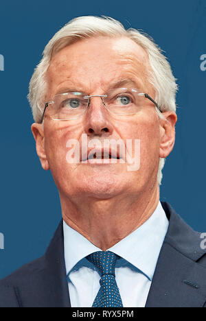 Michel Barnier - * 09.01.1951: politico francese europeo e Capo negoziatore per il Regno Unito in uscita l'Unione europea, 2010 a 2014 Commiss Foto Stock