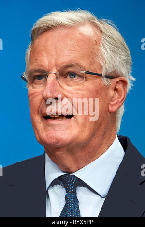 Michel Barnier - * 09.01.1951: politico francese europeo e Capo negoziatore per il Regno Unito in uscita l'Unione europea, 2010 a 2014 Commiss Foto Stock