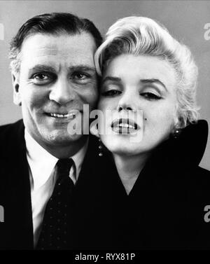 OLIVIER,MONROE, IL PRINCIPE E LA SHOWGIRL, 1957 Foto Stock