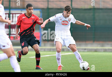 Foto LaPresse - Tano Pecoraro 15 03 2019 La Spezia - (Italia) Sport Calcio Torino-Athletico Paranaense Viareggio Cup 2019 - Stadio "Centro Ferdeghini" nella foto: gilli foto LaPresse - Tano Pecoraro 15 marzo 2019 Città La Spezia - (Italia) Sport Soccer Torino-Athletico Paranaense Viareggio Cup 2019 - "Centro Ferdeghini" Stadium nel pic: gilli Foto Stock