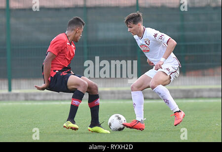 Foto LaPresse - Tano Pecoraro 15 03 2019 La Spezia - (Italia) Sport Calcio Torino-Athletico Paranaense Viareggio Cup 2019 - Stadio "Centro Ferdeghini" nella foto: gilli foto LaPresse - Tano Pecoraro 15 marzo 2019 Città La Spezia - (Italia) Sport Soccer Torino-Athletico Paranaense Viareggio Cup 2019 - "Centro Ferdeghini" Stadium nel pic: gilli Foto Stock