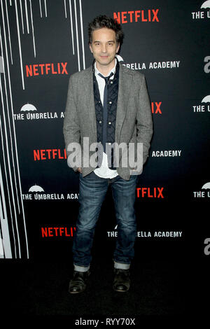 Premiere di Netflix 'l'Ombrello Academy' stagione 1 tenuto presso la ArcLight Hollywood - Arrivi con: Jeff Russo dove: Los Angeles, California, Stati Uniti quando: 12 Feb 2019 Credit: Adriana M. Barraza/WENN.com Foto Stock