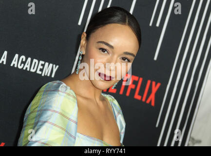 Premiere di Netflix 'l'Ombrello Academy' stagione 1 tenuto presso la ArcLight Hollywood - Arrivi con: Ashley Madekwe dove: Los Angeles, California, Stati Uniti quando: 12 Feb 2019 Credit: Adriana M. Barraza/WENN.com Foto Stock