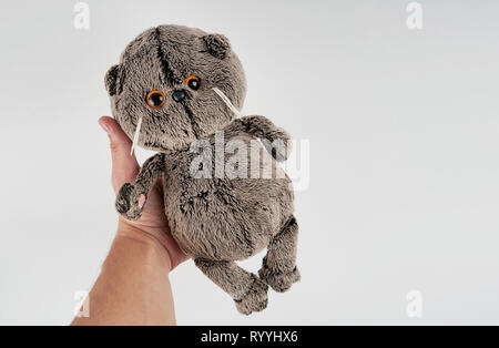 Il giocattolo di peluche in background Foto Stock