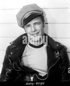 MARLON BRANDO, quello selvaggio, 1953 Foto Stock