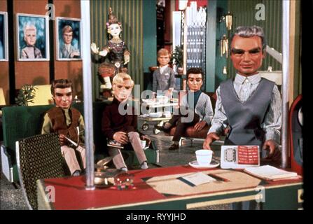 Virgilio Tracy, John Tracy, Gordon Tracy, Scott Tracy,JEFF TRACY, THUNDERBIRDS, 1965 Foto Stock