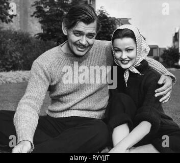 CLARK GABLE, GENE TIERNEY, mai mi lascia andare, 1953 Foto Stock