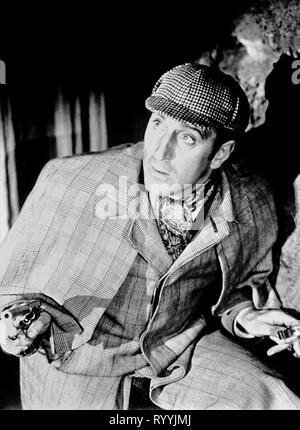 BASIL RATHBONE, le avventure di Sherlock Holmes, 1939 Foto Stock