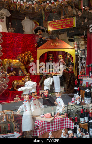 Le Petit Musée de Guignol, Saint Jean street. Lione Foto Stock