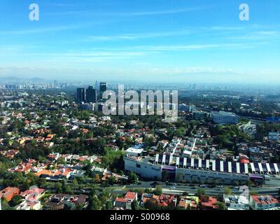 Vista panoramica Città Del Messico Foto Stock