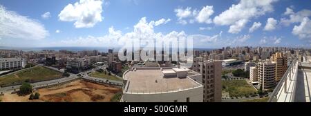 Città vista dal tetto - Beirut Libano , Medio Oriente Foto Stock