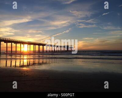 Scripps pier, la Jolla Foto Stock