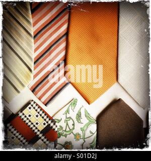 Collezione tie Foto Stock