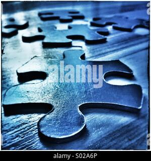 Puzzle di pezzi Foto Stock