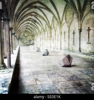 La Cattedrale di Salisbury chiostri Foto Stock