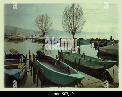 Lago Trasimeno a San Feliciano Foto Stock