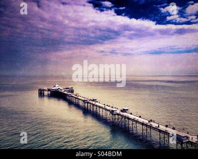 Llandudno pier Foto Stock