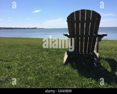 Vuoto sedia Adirondack Foto Stock