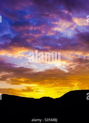 Cielo di tramonto Foto Stock