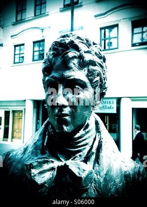 Statua di Beau Brummell su Jermyn Street a Londra Foto Stock