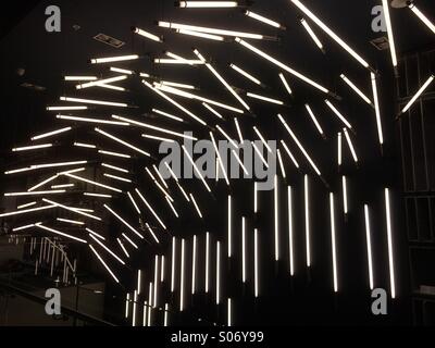 Illuminazione fluorescente del display Foto Stock