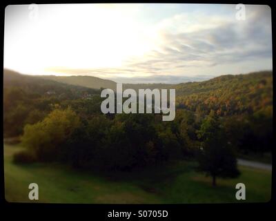 La Ozark colline in autunno. Foto Stock