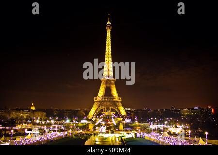 La torre Eiffel Foto Stock