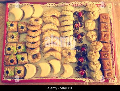 Pasticceria arabo dal Marocco Foto Stock