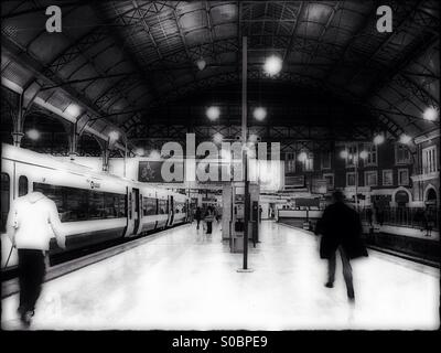 Stazione ferroviaria Marylebone interno, City of Westminster, Londra, Inghilterra, Regno Unito, Europa Foto Stock