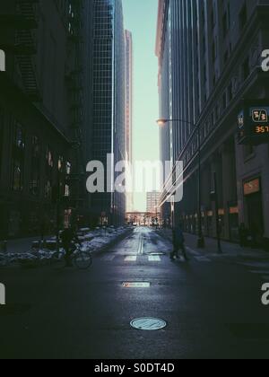 Strade di Chicago Foto Stock