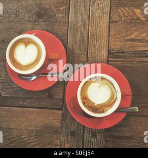 Caffè e amore Foto Stock