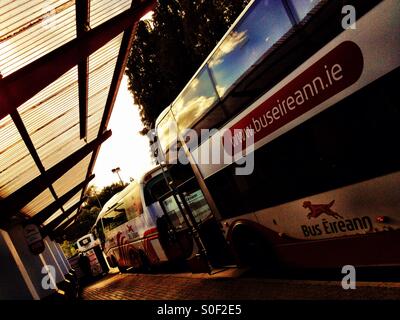 La stazione degli autobus di Cavan Irlanda Foto Stock