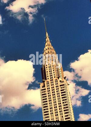 L'iconico Chrysler Building a New York City, Stati Uniti d'America Foto Stock