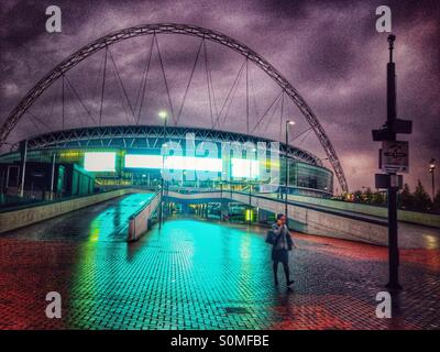 Lo stadio di Wembley, London Borough of Brent, England, Regno Unito, Europa Foto Stock