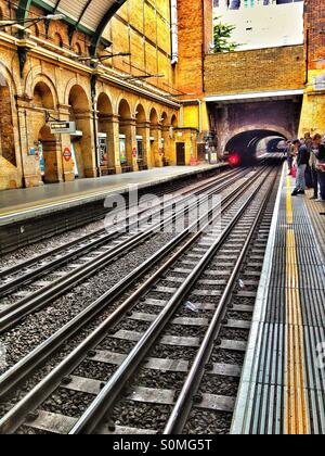 Paddington Stazione della metropolitana di Londra. Foto Stock
