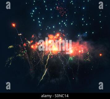 Fuochi d'artificio Foto Stock