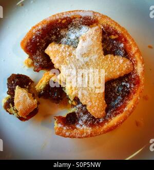 Natale torta tritate Foto Stock