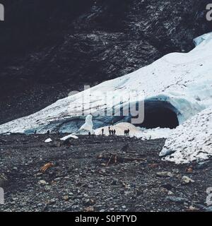 Quattro grandi grotte di ghiaccio Foto Stock