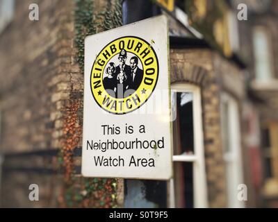 Neighborhood Watch segno Foto Stock