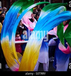 7 febbraio 2016 Manchester Capodanno cinese Foto Stock