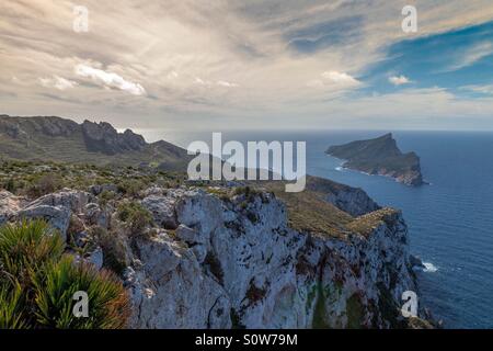 Vista da la trapa Mallorca Foto Stock