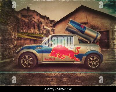Red Bull energy drink auto promozionali Foto Stock